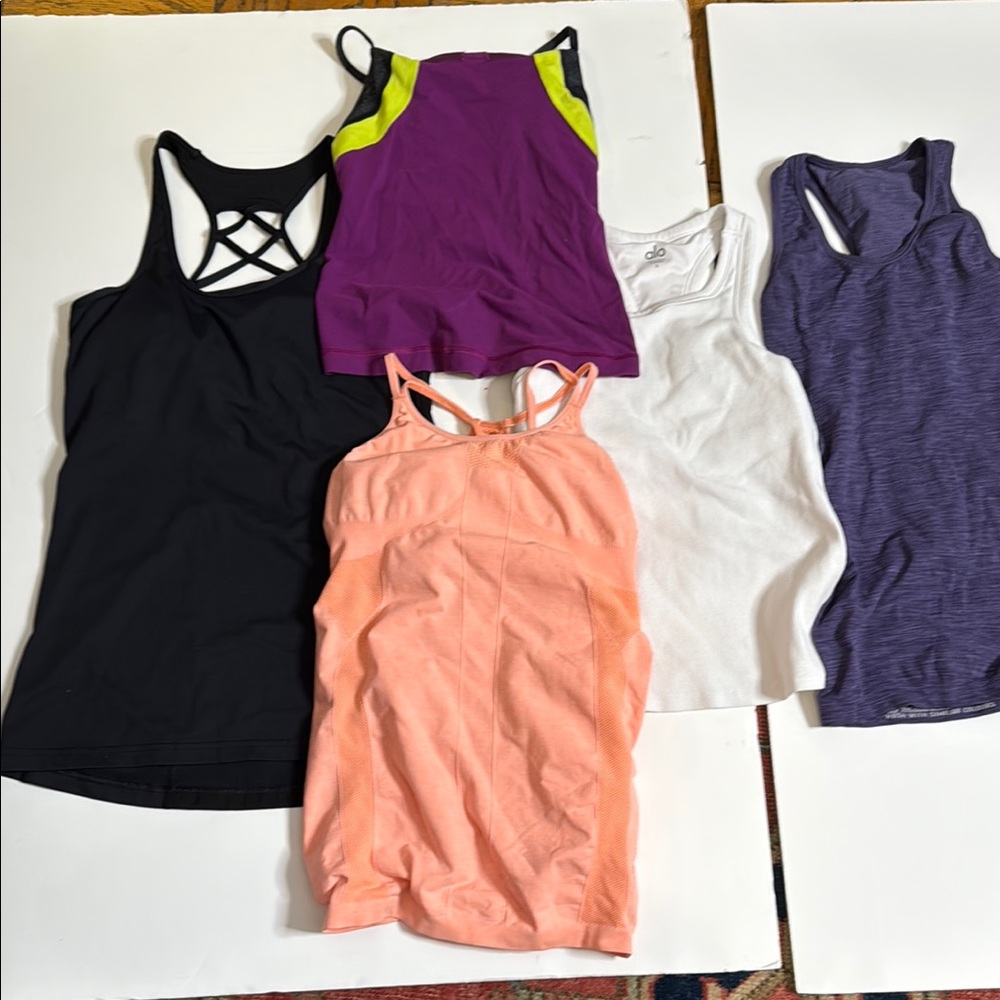 Women's Assorted Colors workout tops.